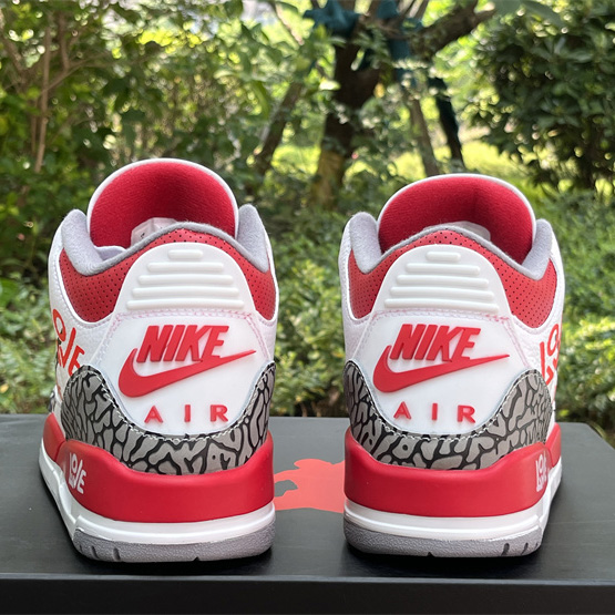 Air Jordan 3 OG “Fire Red”DIY Love Basketball Shoes   DN3707-160  - PerfectKickZ