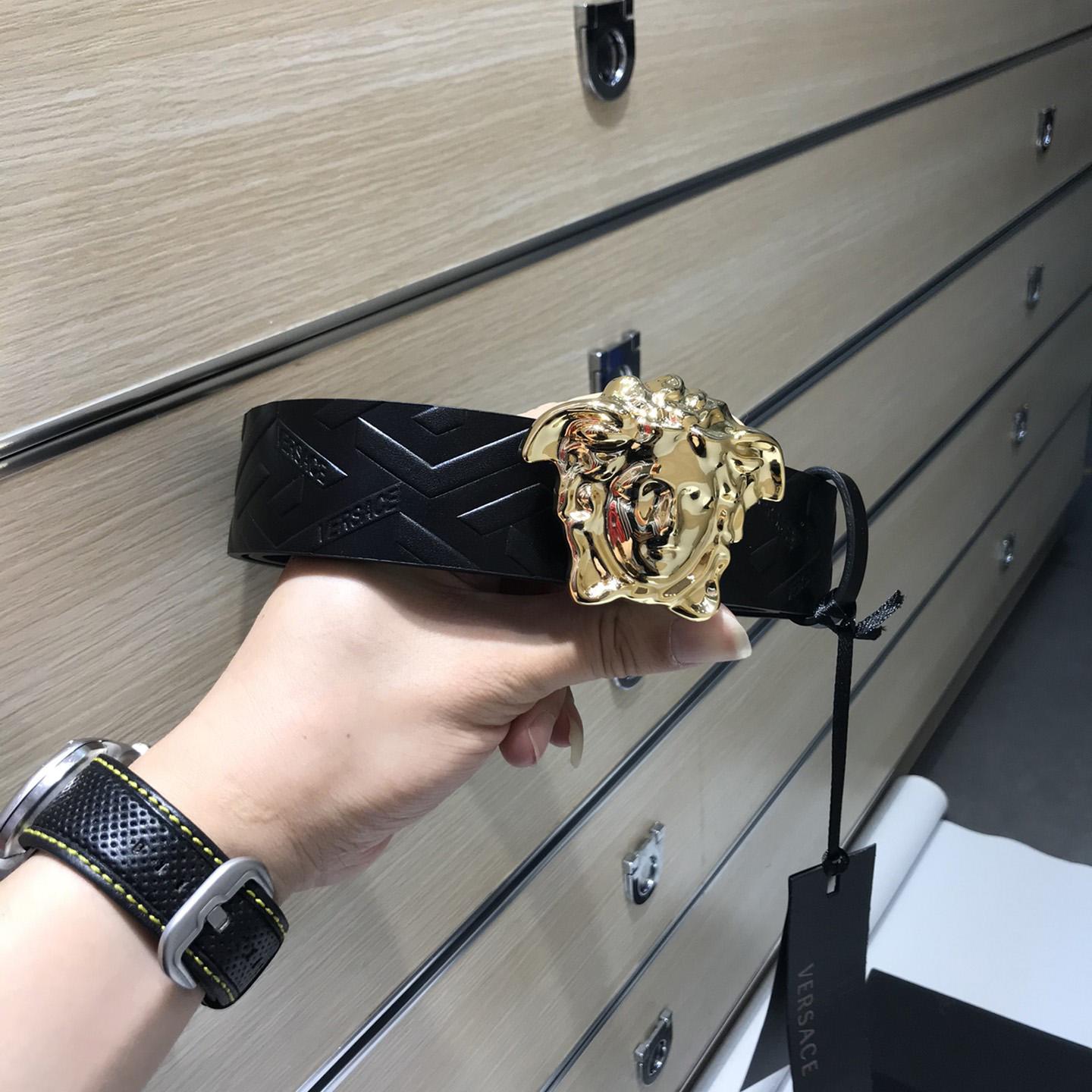 Versace Medusa Leathre Belt 38mm - PerfectKickZ