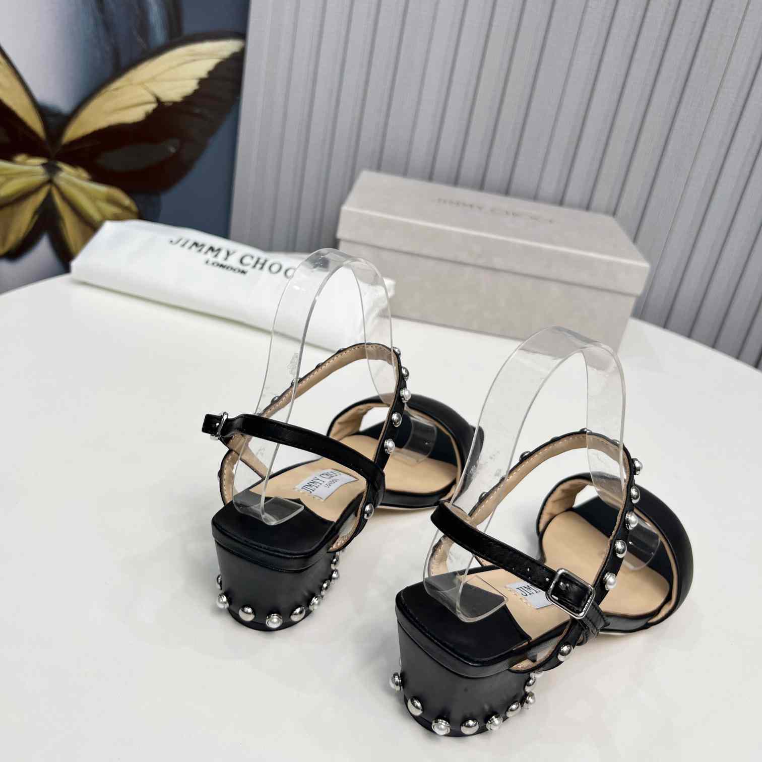 Jimmy Choo Aadra 45mm Sandals - PerfectKickZ