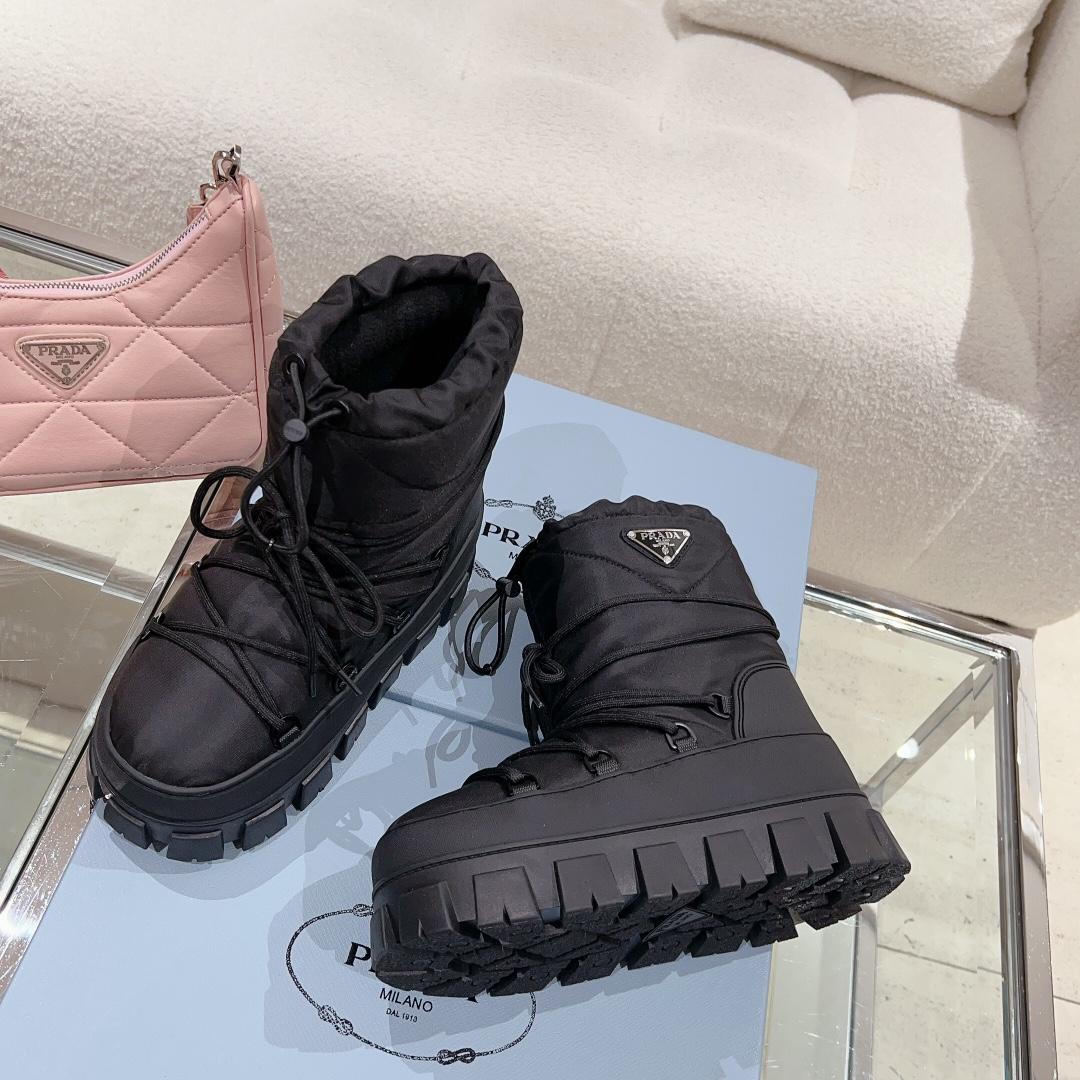 Prada Nylon Gabardine Après-ski Boots - PerfectKickZ