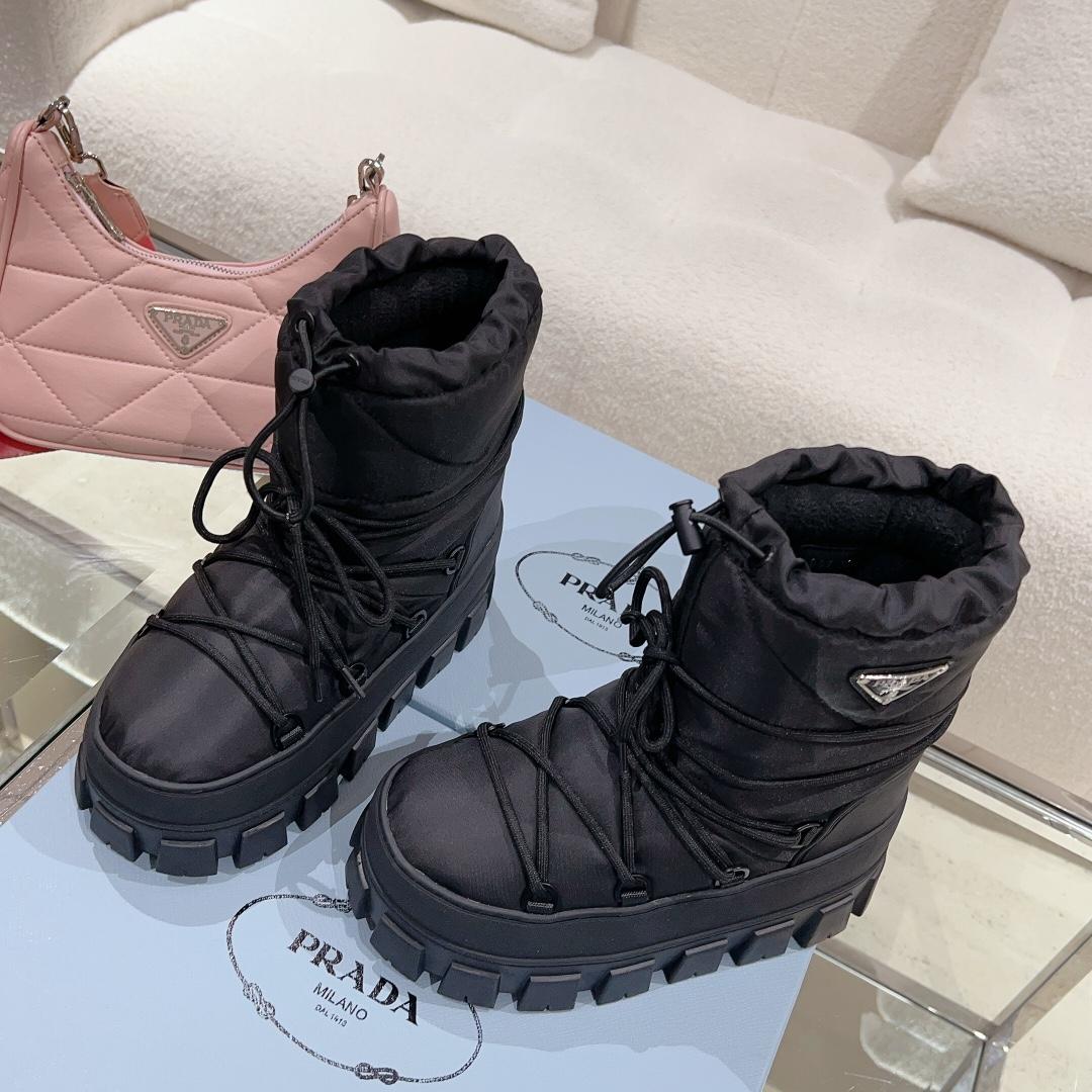 Prada Nylon Gabardine Après-ski Boots - PerfectKickZ