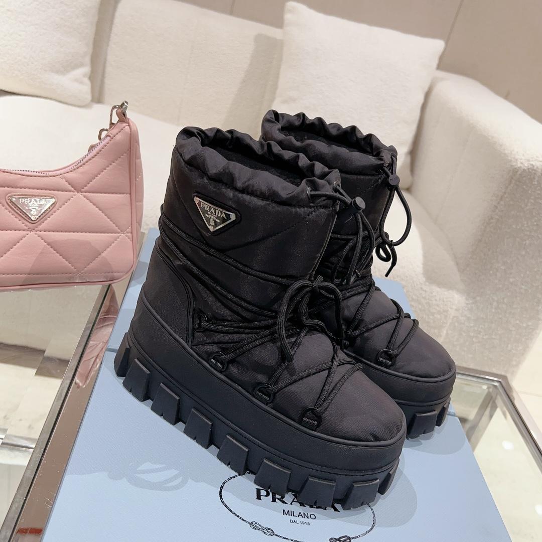 Prada Nylon Gabardine Après-ski Boots - PerfectKickZ