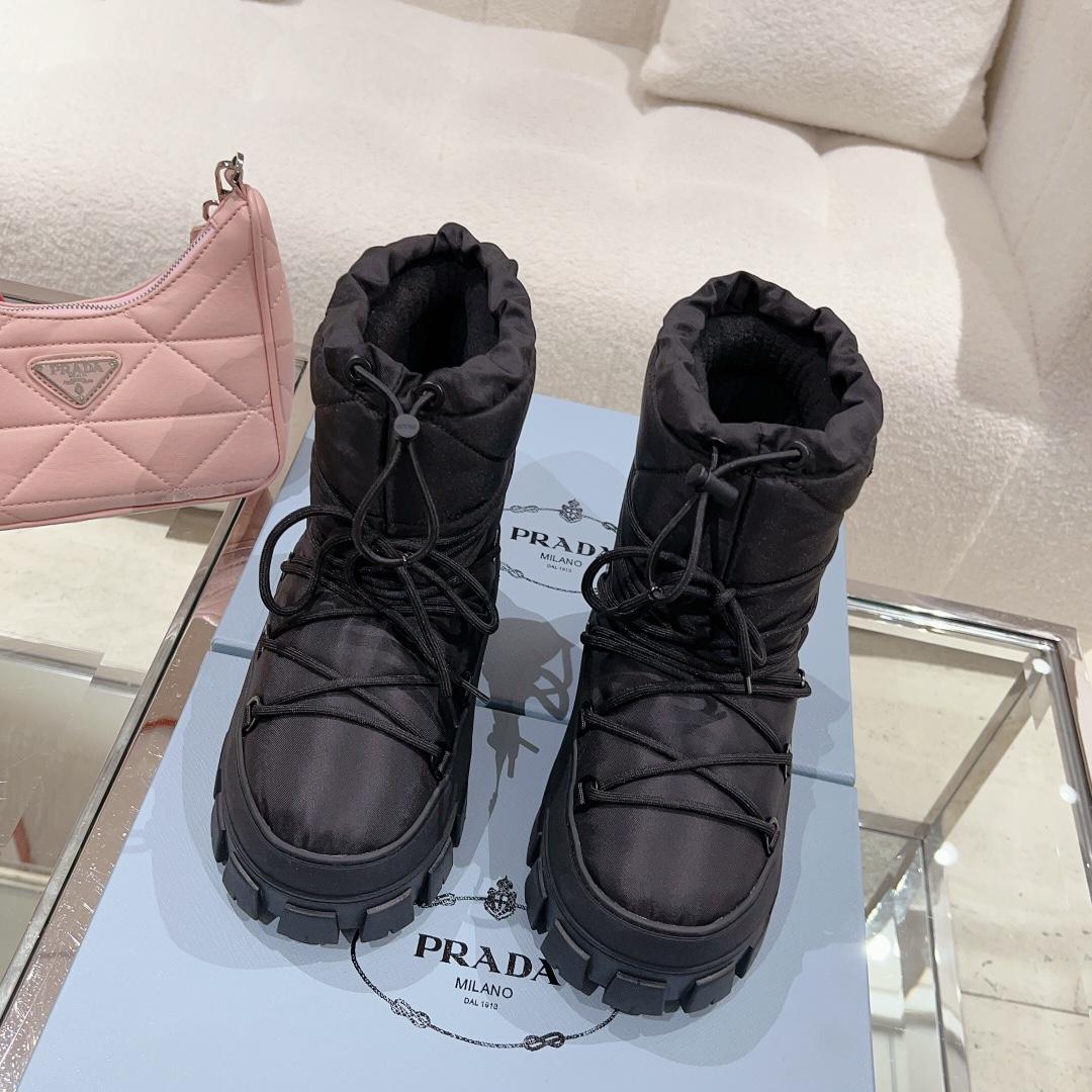 Prada Nylon Gabardine Après-ski Boots - PerfectKickZ