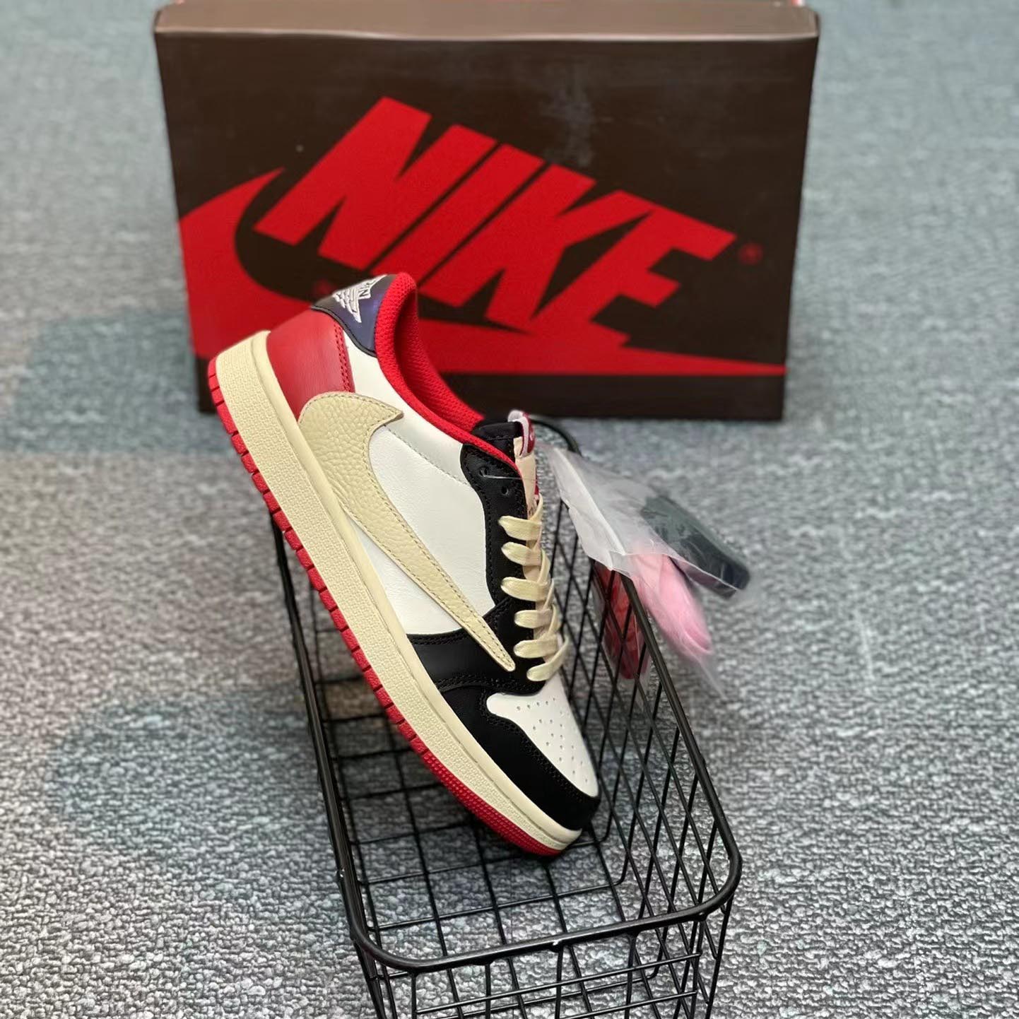 Travis Scott x Air Jordan 1 Low AJ1 Sneaker   cp4275-125 - PerfectKickZ