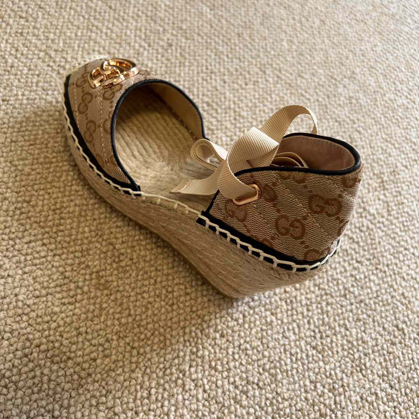 Gucci Women's GG Matelassé Platform Espadrille - PerfectKickZ