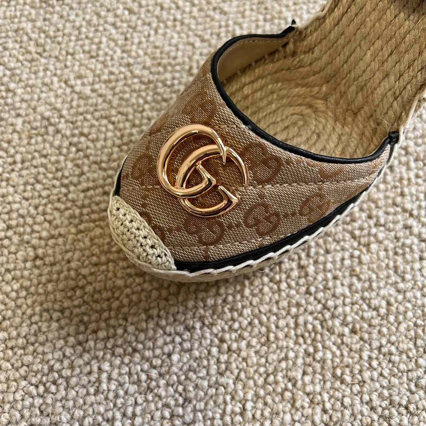 Gucci Women's GG Matelassé Platform Espadrille - PerfectKickZ