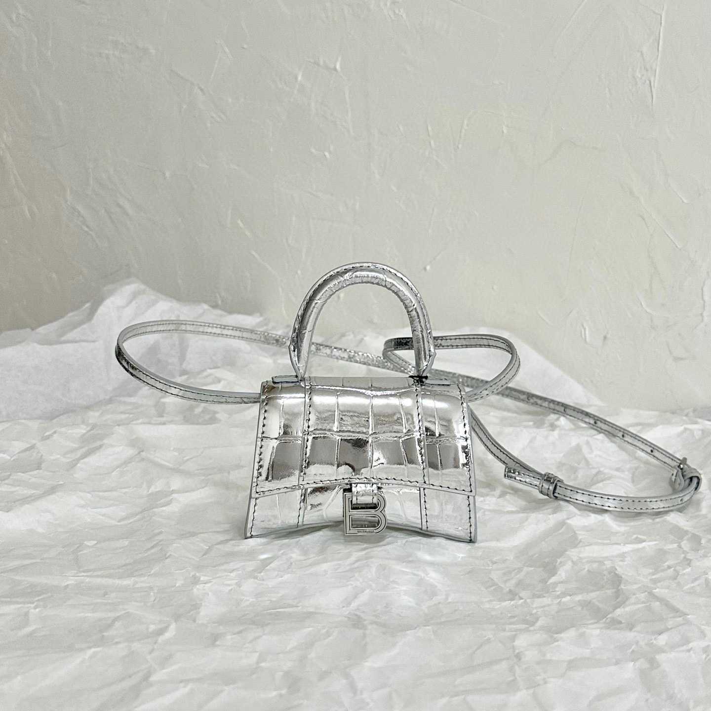 Balenciaga Mini Hourglass Tote Bag   12cm - PerfectKickZ