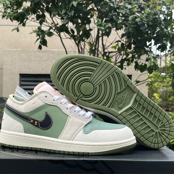 Air Jordan 1 Low Craft SE “Light Olive” Sneaker      FD6819-300 - PerfectKickZ
