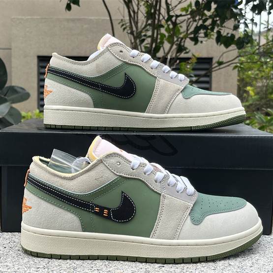 Air Jordan 1 Low Craft SE “Light Olive” Sneaker      FD6819-300 - PerfectKickZ