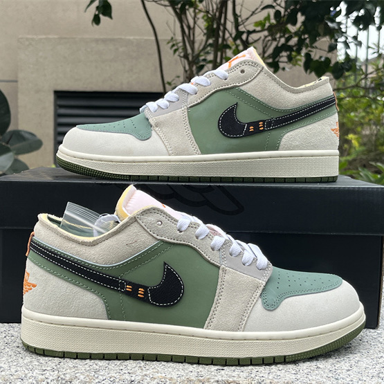 Air Jordan 1 Low Craft SE “Light Olive” Sneaker      FD6819-300 - PerfectKickZ