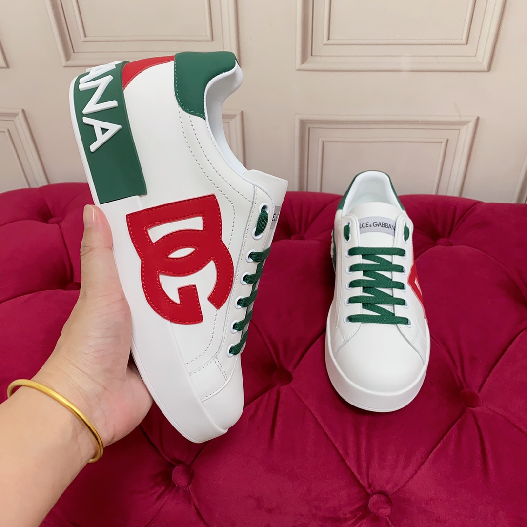 Dolce & Gabbana Calfskin Portofino Sneakers - PerfectKickZ
