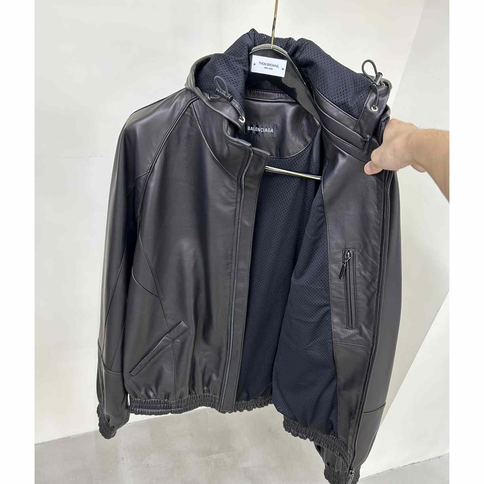 Balenciaga 3B Sports Icon Tracksuit Jacket In Black - PerfectKickZ