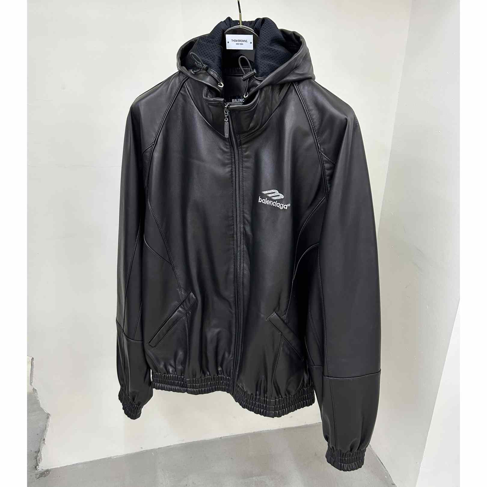 Balenciaga 3B Sports Icon Tracksuit Jacket In Black - PerfectKickZ