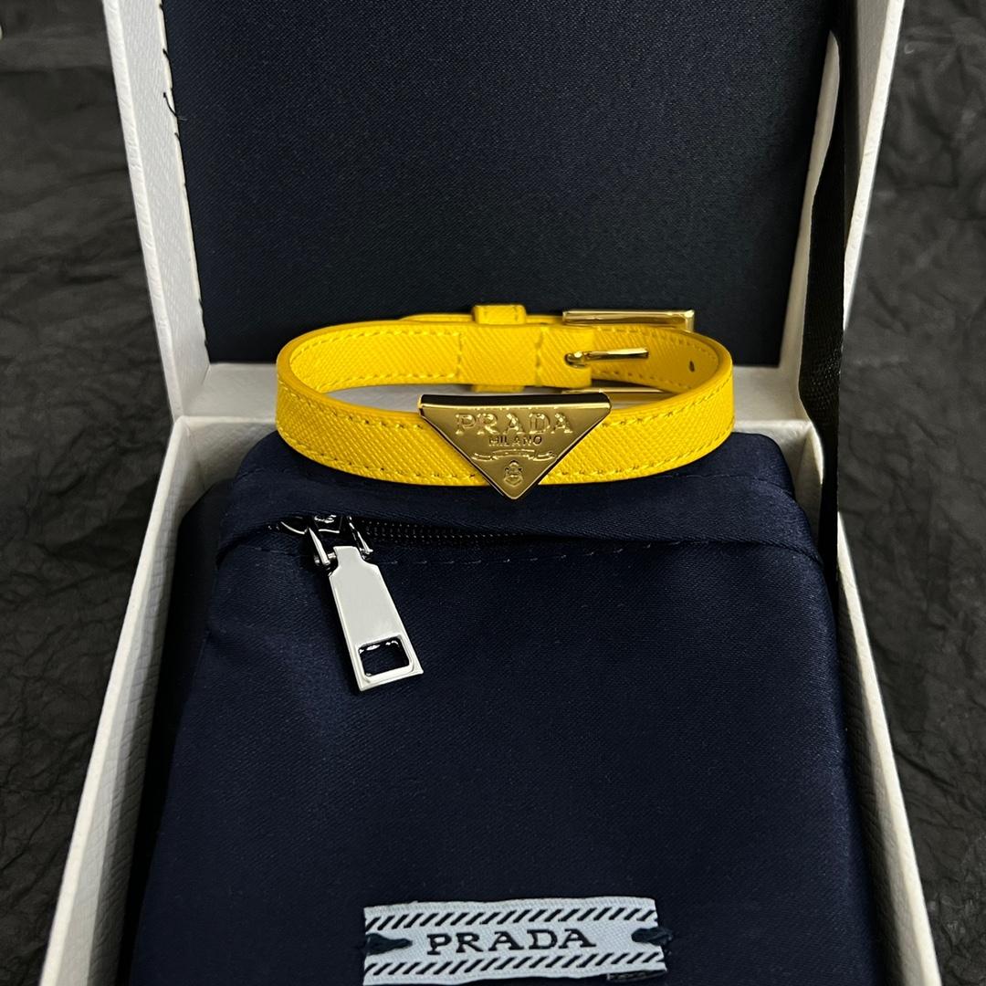 Prada Saffiano Leather Bracelet - PerfectKickZ