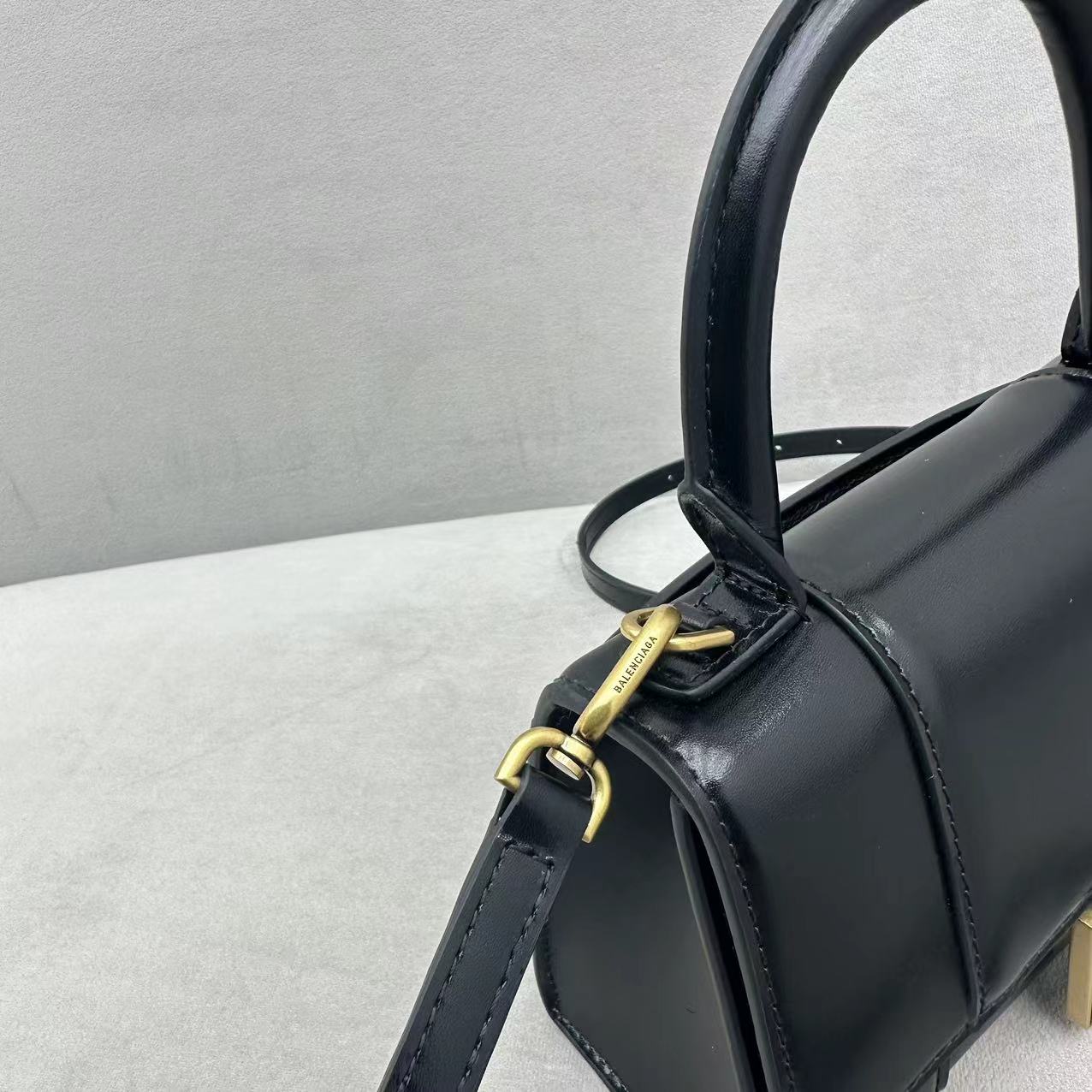 Balenciaga Hourglass Small Handbag In Black (19x8x21cm) - PerfectKickZ