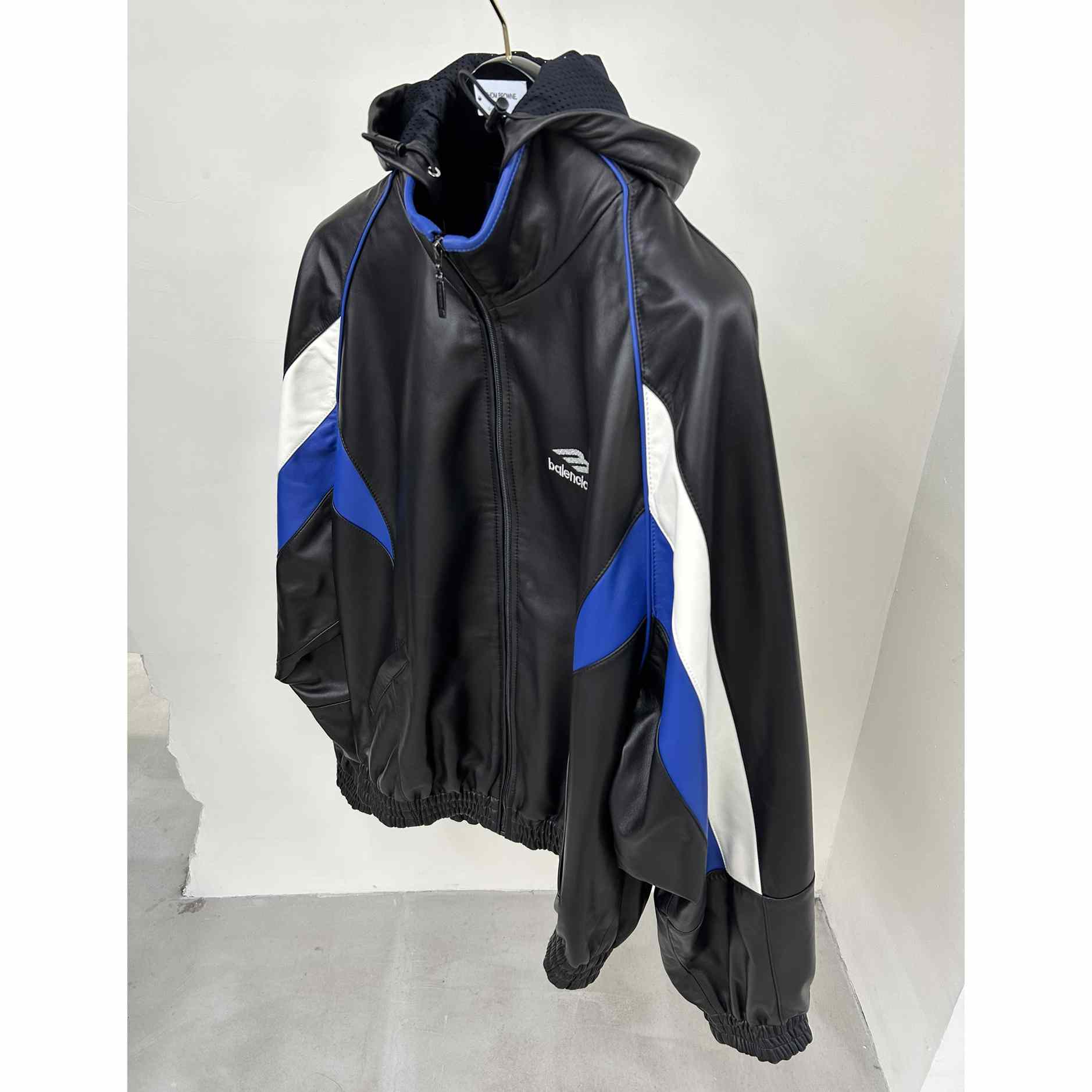 Balenciaga 3B Sports Icon Tracksuit Jacket In Black - PerfectKickZ