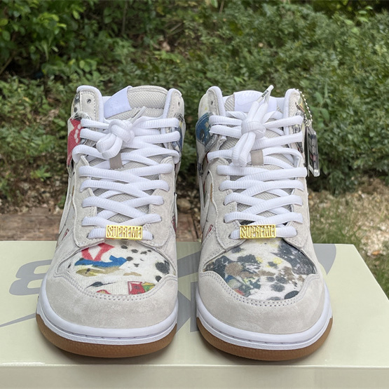 Supreme x Nike SB Dunk High “Rammellzee” Sneakers      FD8779-100 - PerfectKickZ