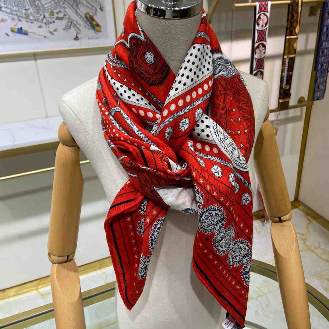 Hermes Zouaves et Dragons Bandana Shawl 140 - PerfectKickZ