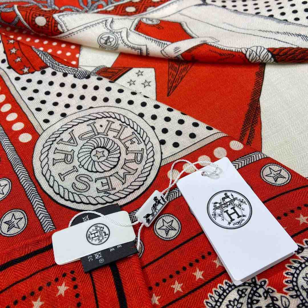 Hermes Zouaves et Dragons Bandana Shawl 140 - PerfectKickZ