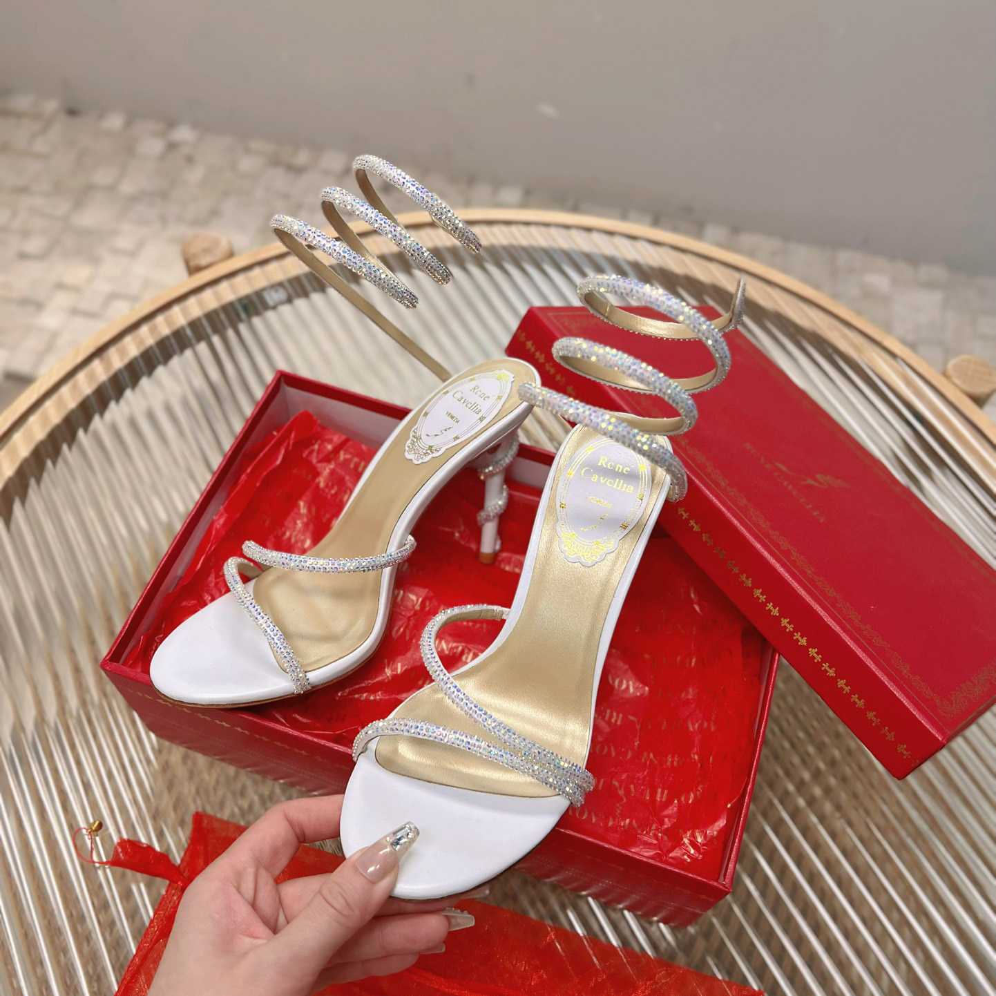 Rene Caovilla Cleo High-heel Sandals - PerfectKickZ