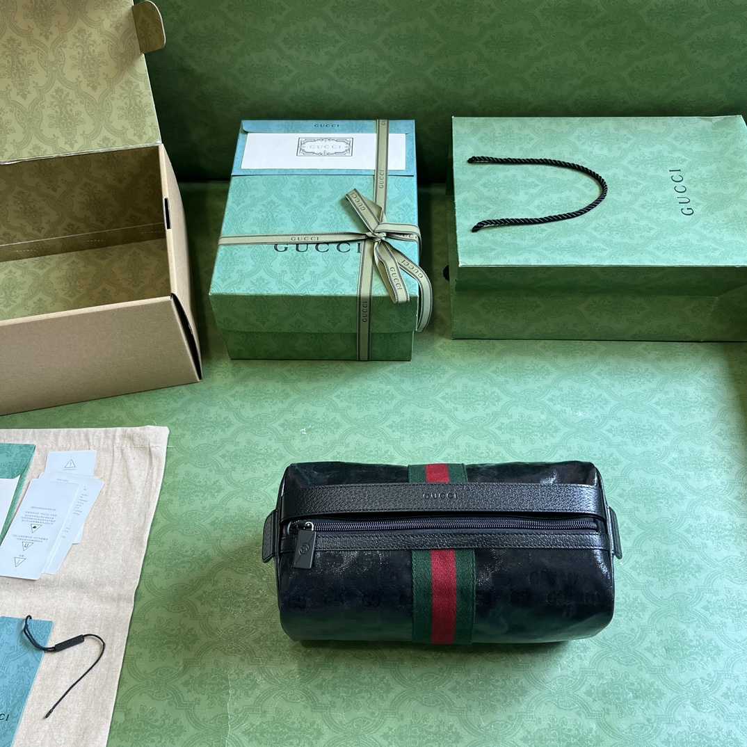 Gucci Toiletry Case With Web (25.5x 13x 13cm) - 