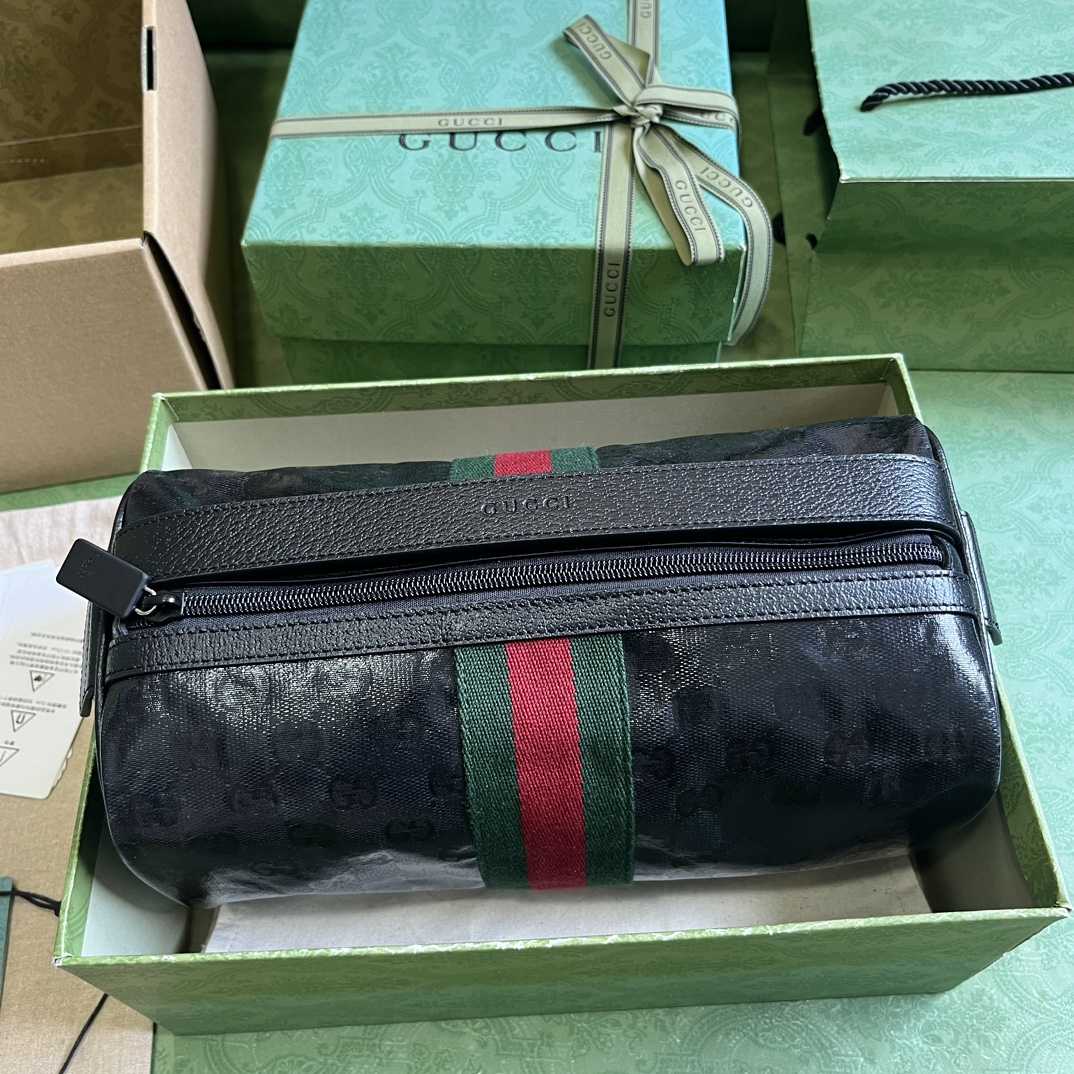 Gucci Toiletry Case With Web (25.5x 13x 13cm) - 