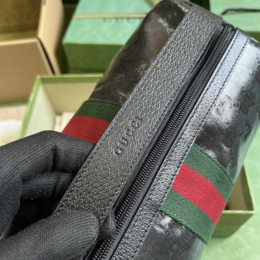 Gucci Toiletry Case With Web (25.5x 13x 13cm) - 