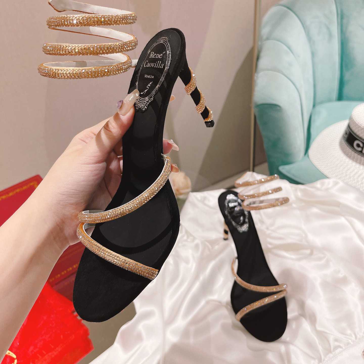 Rene Caovilla Snake Sandal - PerfectKickZ