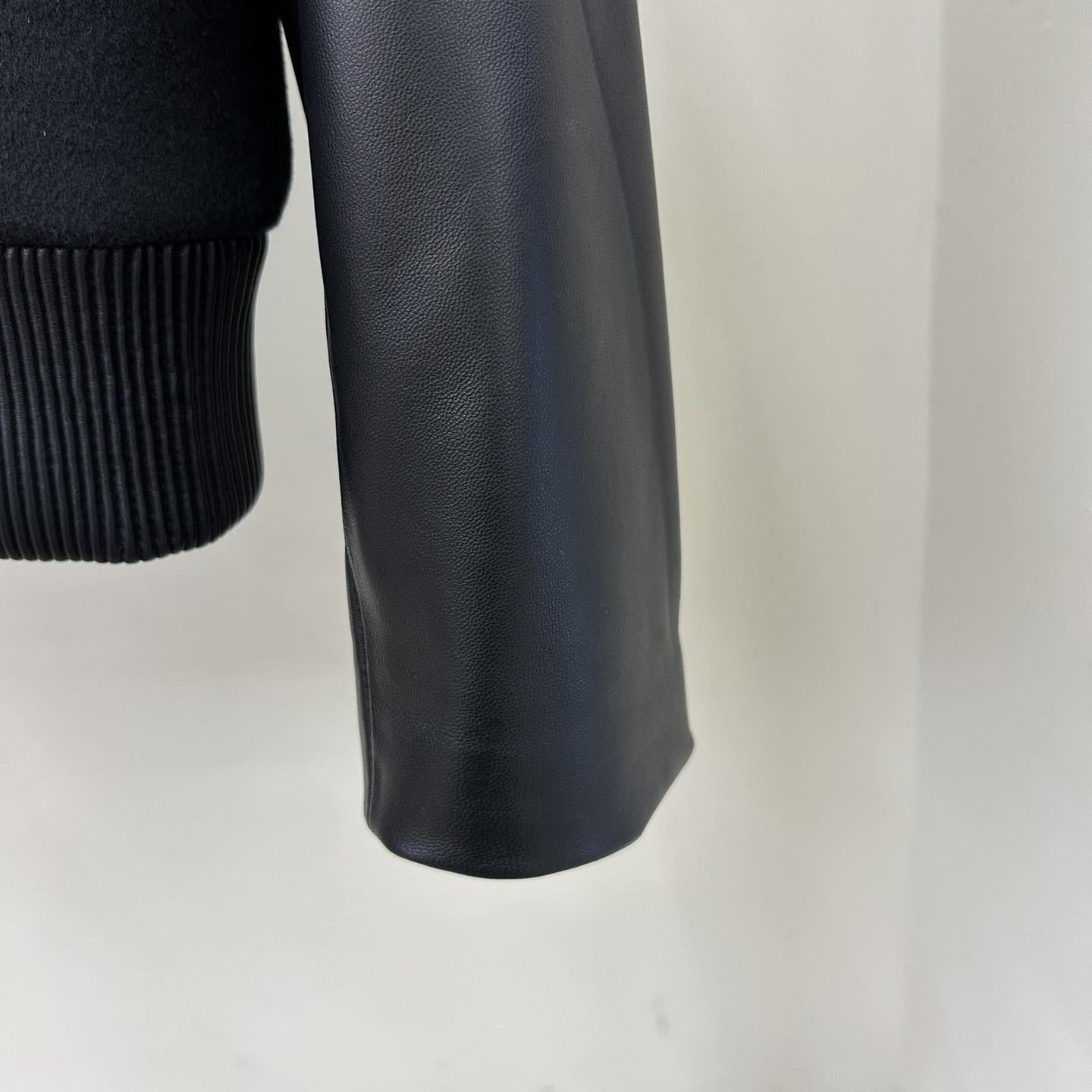 Balmain Leather And Wool Jacket - PerfectKickZ