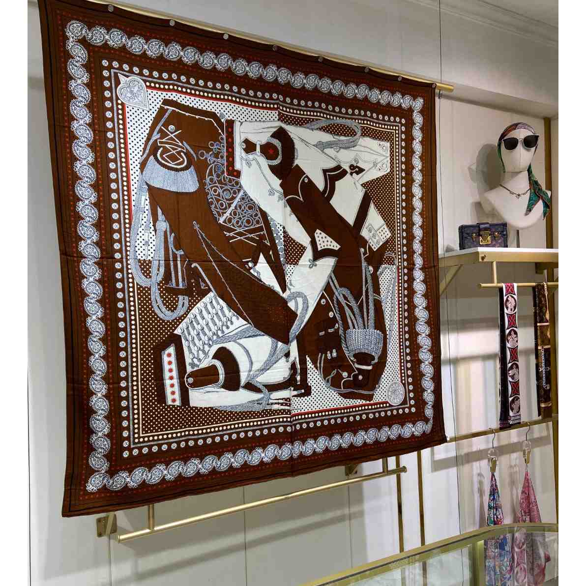 Hermes Zouaves et Dragons Bandana Shawl 140 - PerfectKickZ