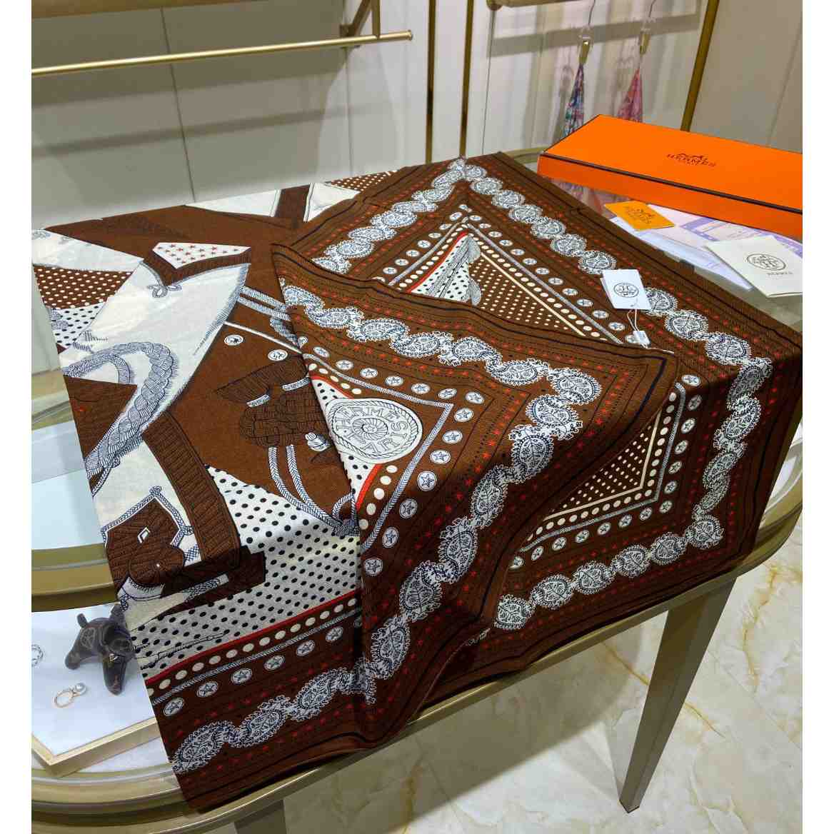 Hermes Zouaves et Dragons Bandana Shawl 140 - PerfectKickZ