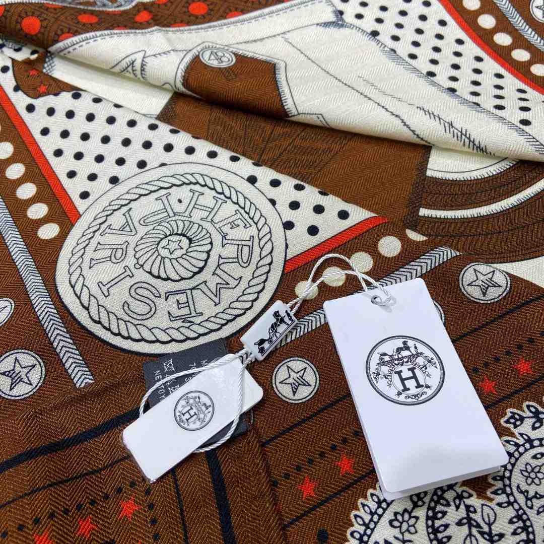 Hermes Zouaves et Dragons Bandana Shawl 140 - PerfectKickZ