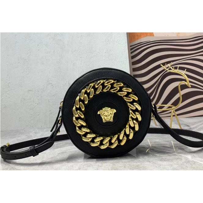  Versace Women's Red Nappa Leather Medusa Evening Bag  (19-19-5cm) - PerfectKickZ