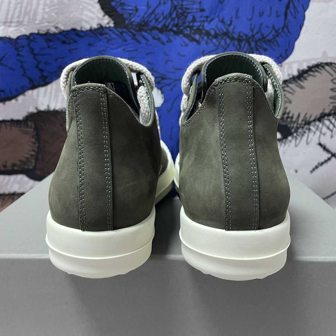Rick Owens Leather Low-top Sneakers - 