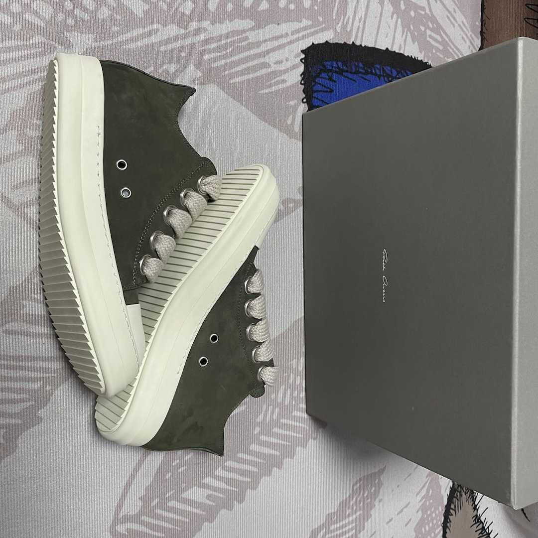 Rick Owens Leather Low-top Sneakers - 