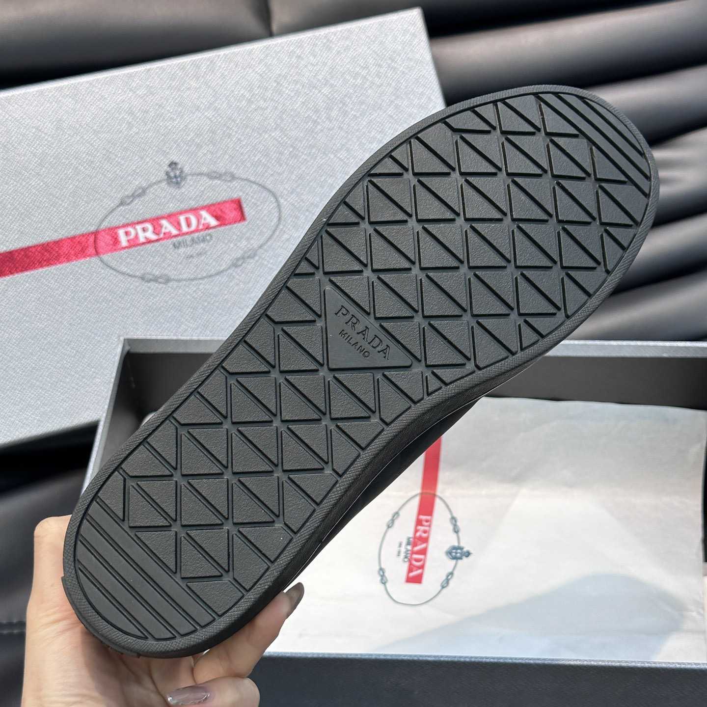 Prada Leather And Re-Nylon Sneakers - PerfectKickZ