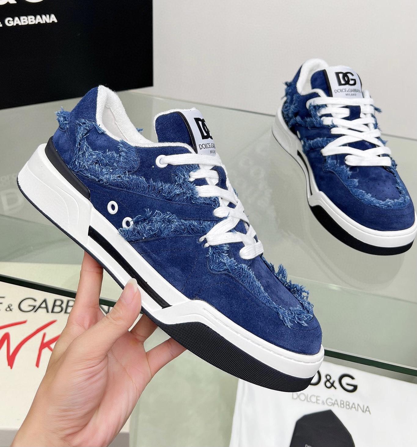 Dolce & Gabbana Denim New Roma Sneakers - PerfectKickZ