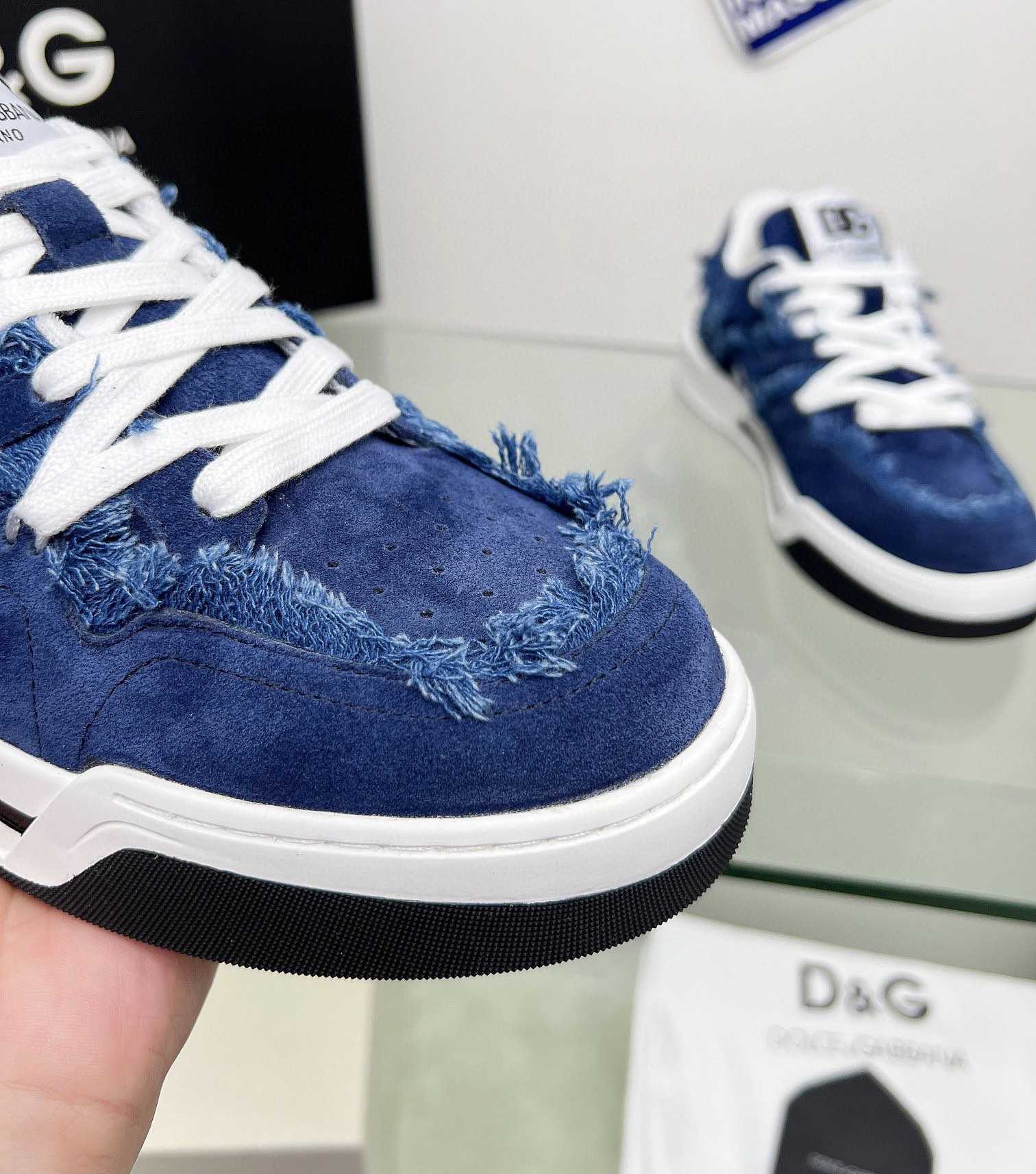 Dolce & Gabbana Denim New Roma Sneakers - PerfectKickZ