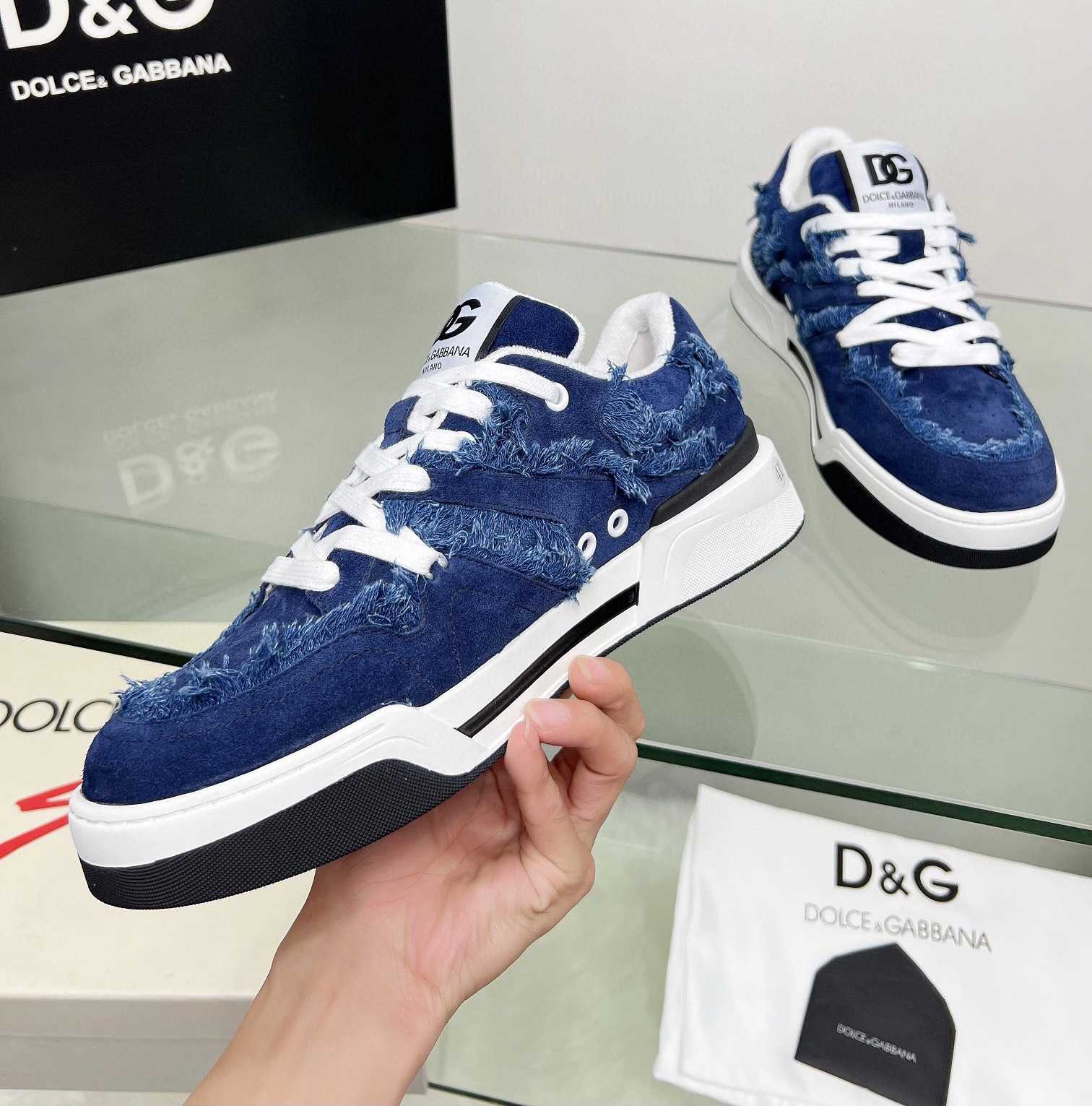 Dolce & Gabbana Denim New Roma Sneakers - PerfectKickZ