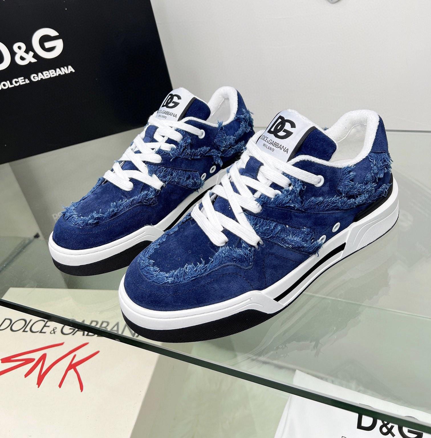 Dolce & Gabbana Denim New Roma Sneakers - PerfectKickZ