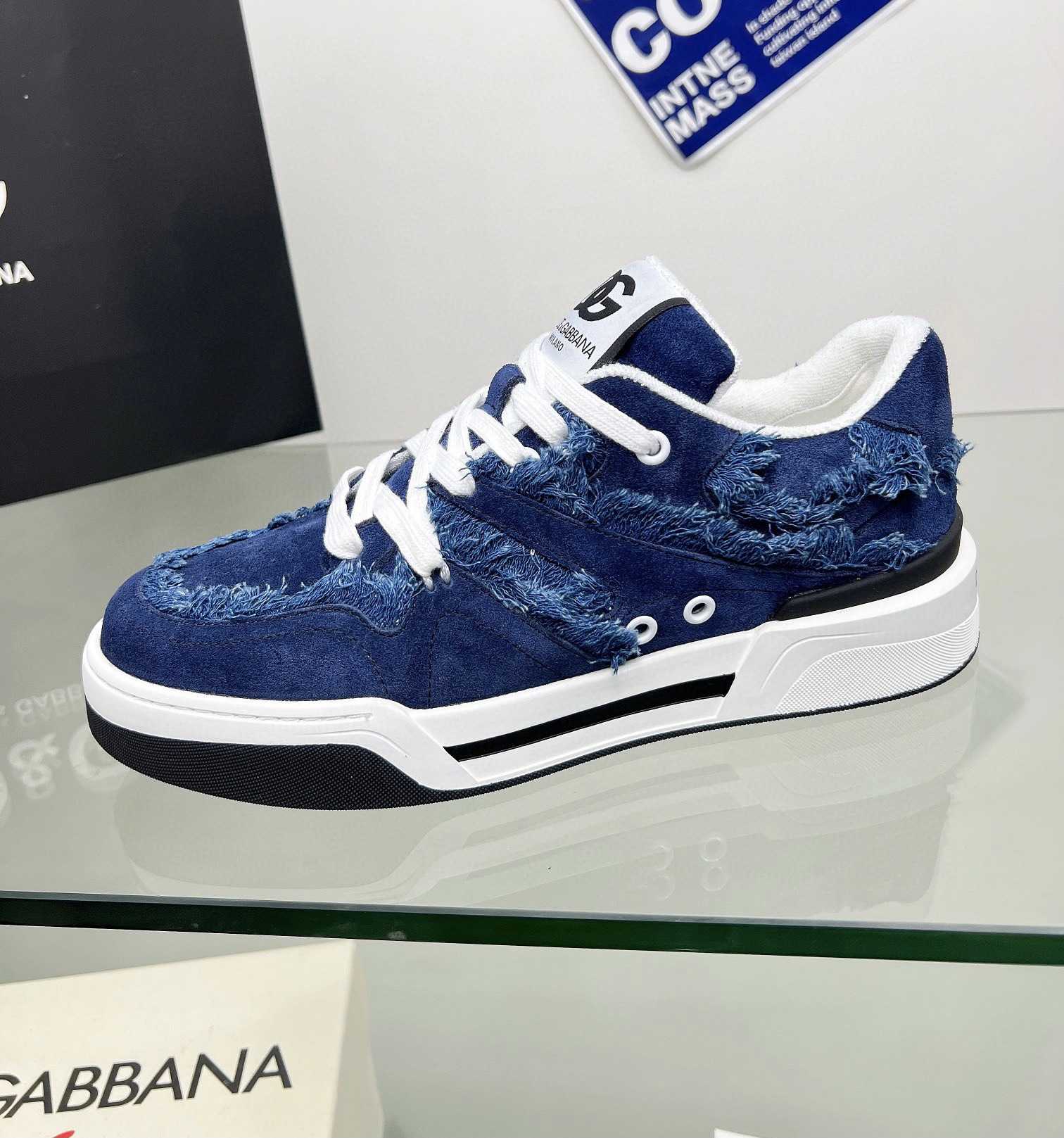 Dolce & Gabbana Denim New Roma Sneakers - PerfectKickZ