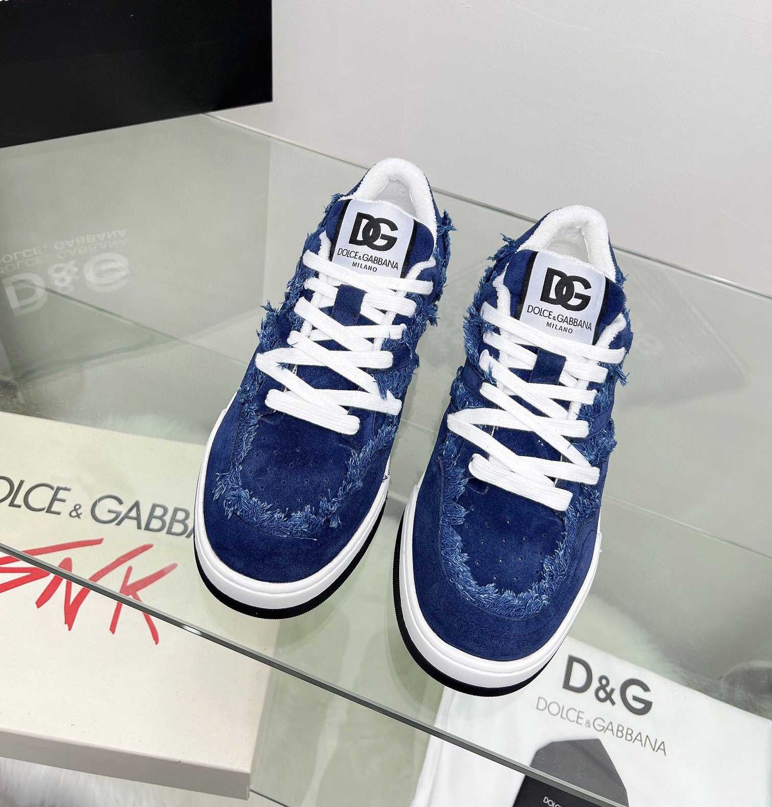 Dolce & Gabbana Denim New Roma Sneakers - PerfectKickZ