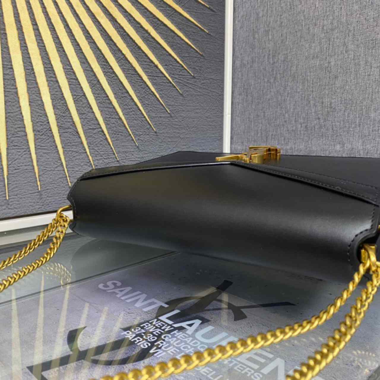 Saint Laurent Black Cassandra Bag (22-16.5-5.5cm) - PerfectKickZ