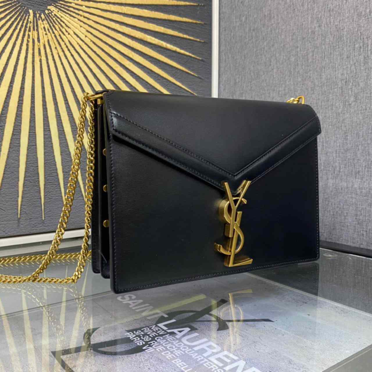 Saint Laurent Black Cassandra Bag (22-16.5-5.5cm) - PerfectKickZ