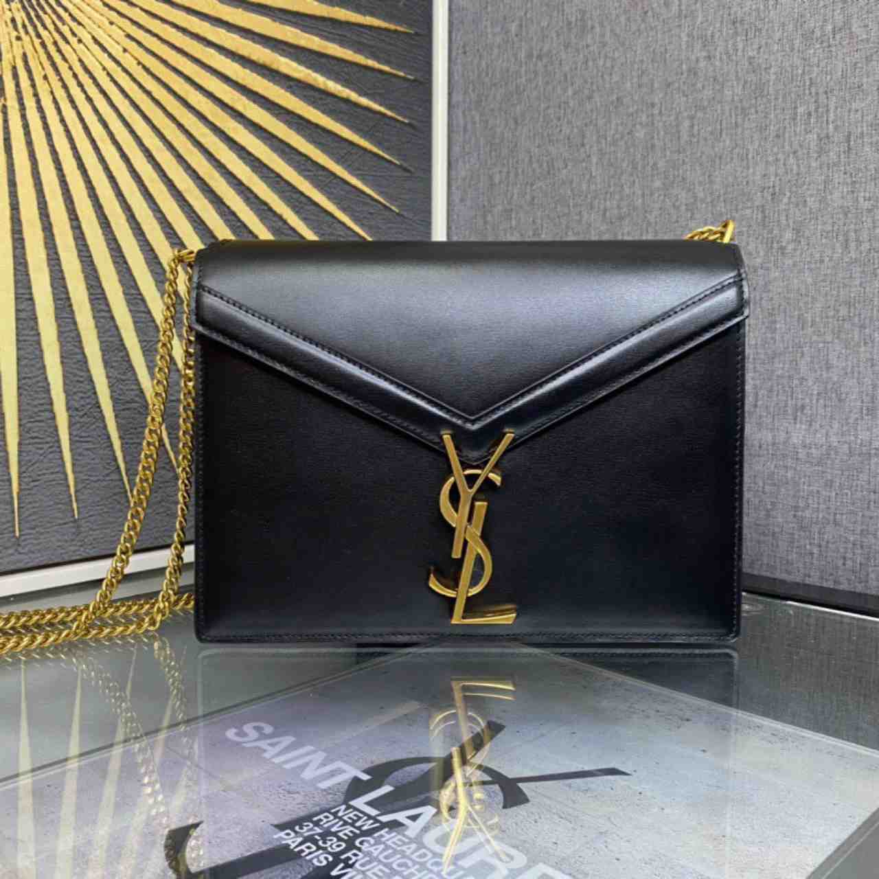Saint Laurent Black Cassandra Bag (22-16.5-5.5cm) - PerfectKickZ