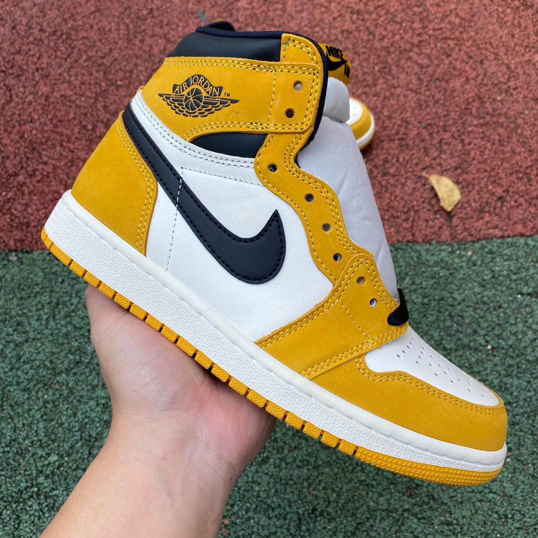 Air Jordan 1 High OG “Yellow Ochre” Sneaker     DZ5485-701 - PerfectKickZ