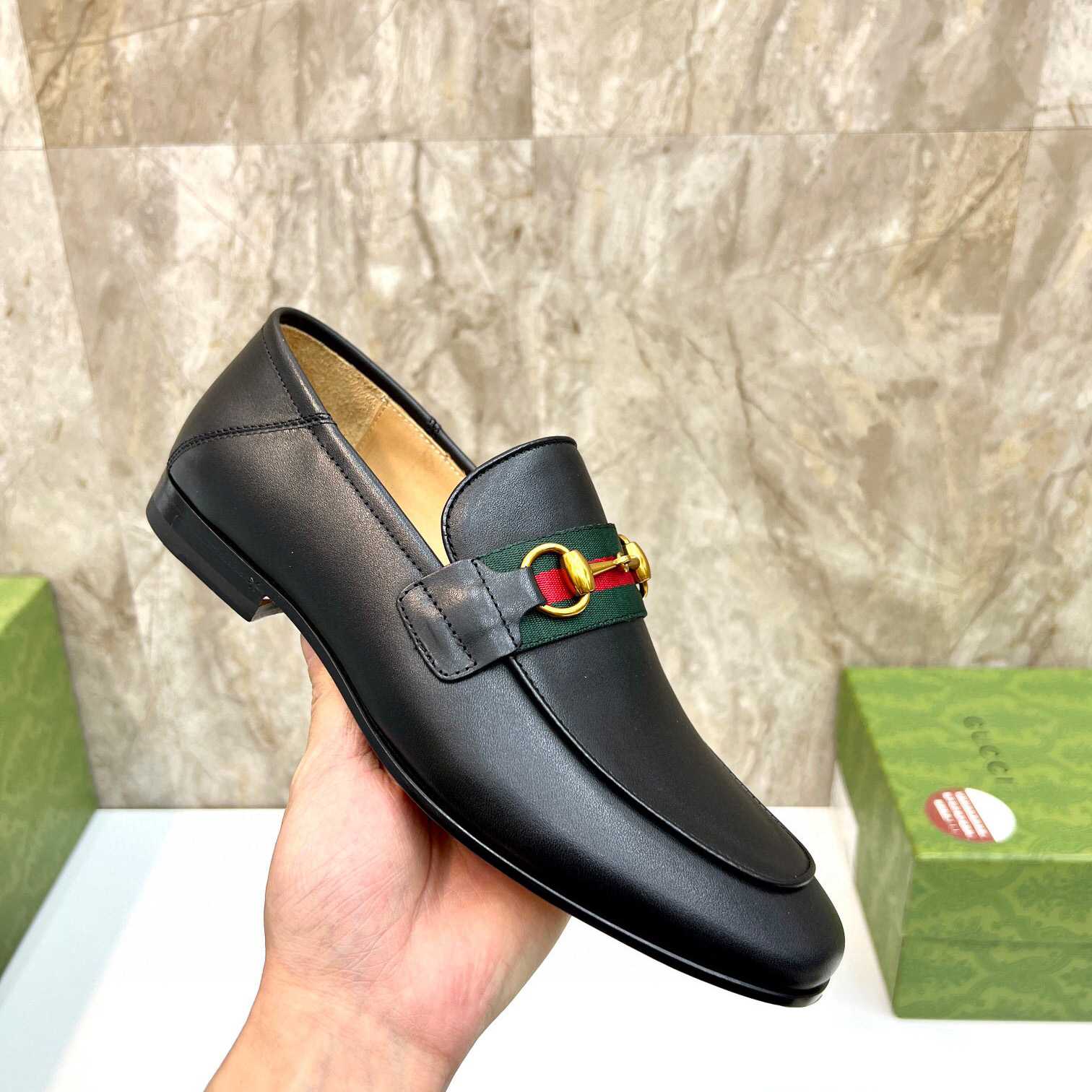 Gucci Loafer With Web  (Upon Uk Size) - PerfectKickZ