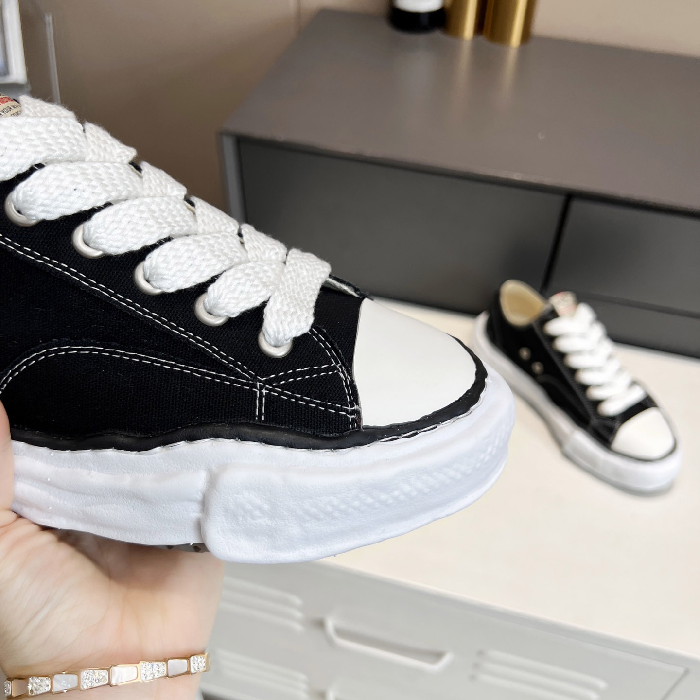 Maison Mihara Yasuhiro Hank OG Sole Canvas Low Sneaker - PerfectKickZ