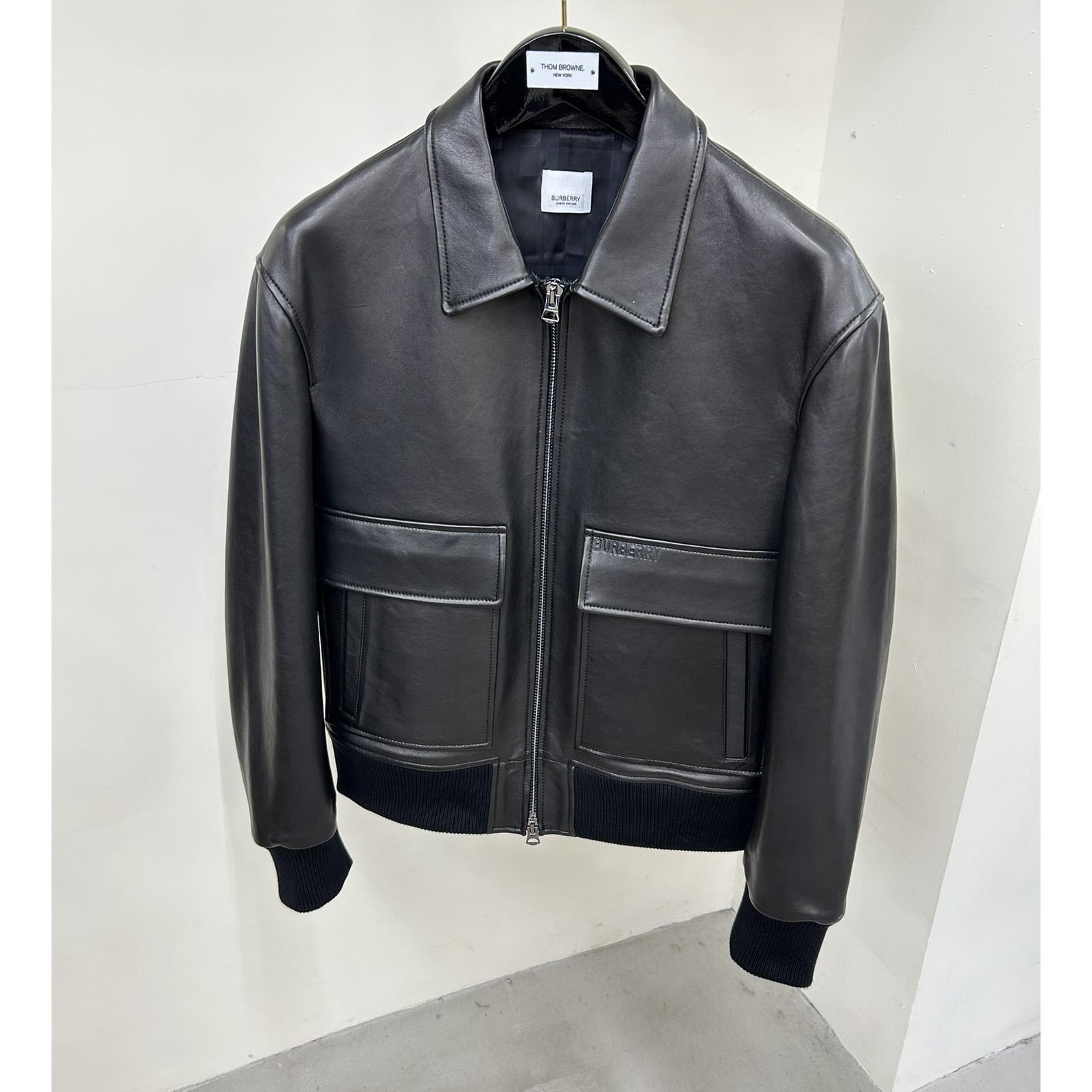 Burberry Leather Jacket   - PerfectKickZ