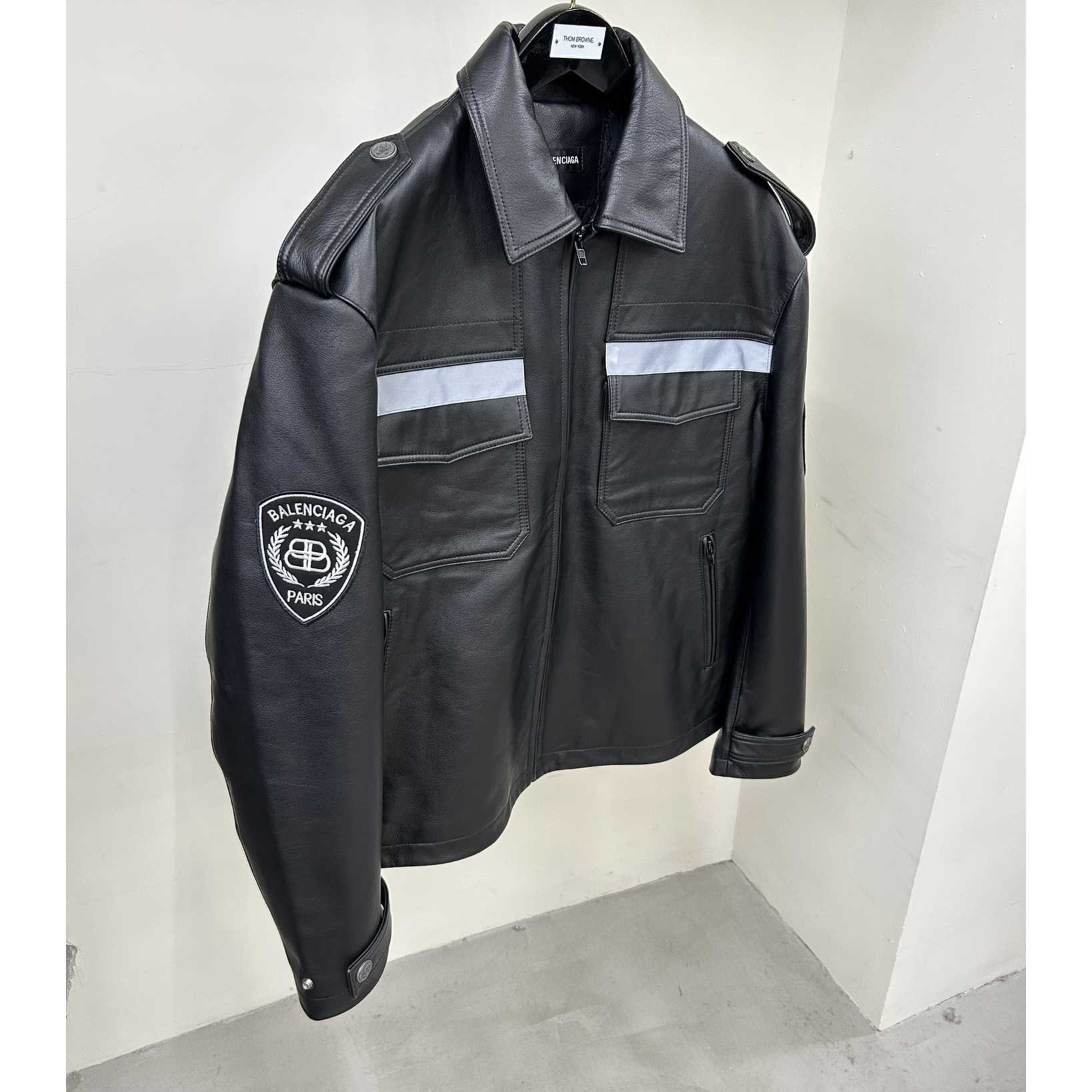 Balenciaga Paris Uniform Jacket In Black - PerfectKickZ